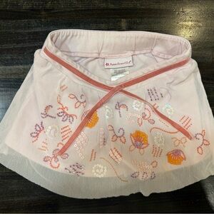 American Girl Light Pink Skirt with Colorful Embroidery